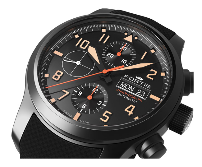 Fortis 656.18.18 Aeromaster Stealth Chronograph Basel 2016 Preview